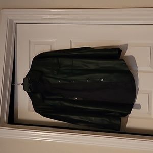 Leather thing shacket